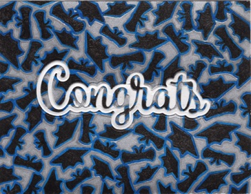 Graduation Cap & Diploma
(blue & silver)
Congrats Card